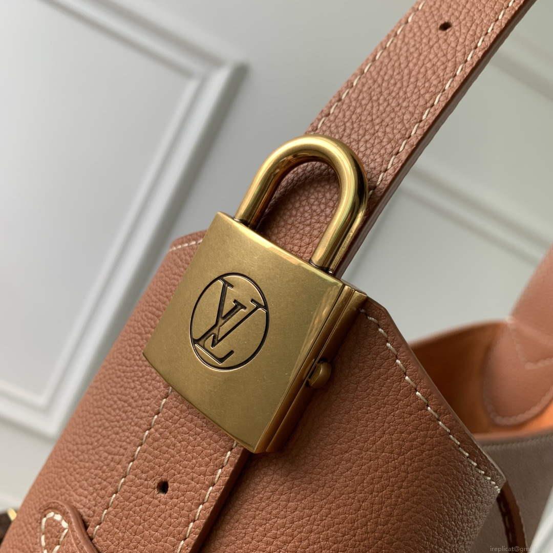 LV M25354 Louis Vuitton Low Key Hobo PM Bag Cognac
