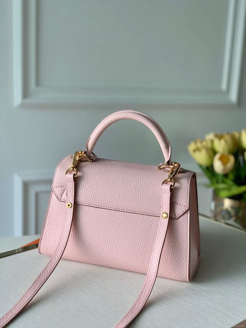 LV M57214 Louis Vuitton Twist One Handle PM Bag M57897 Greige