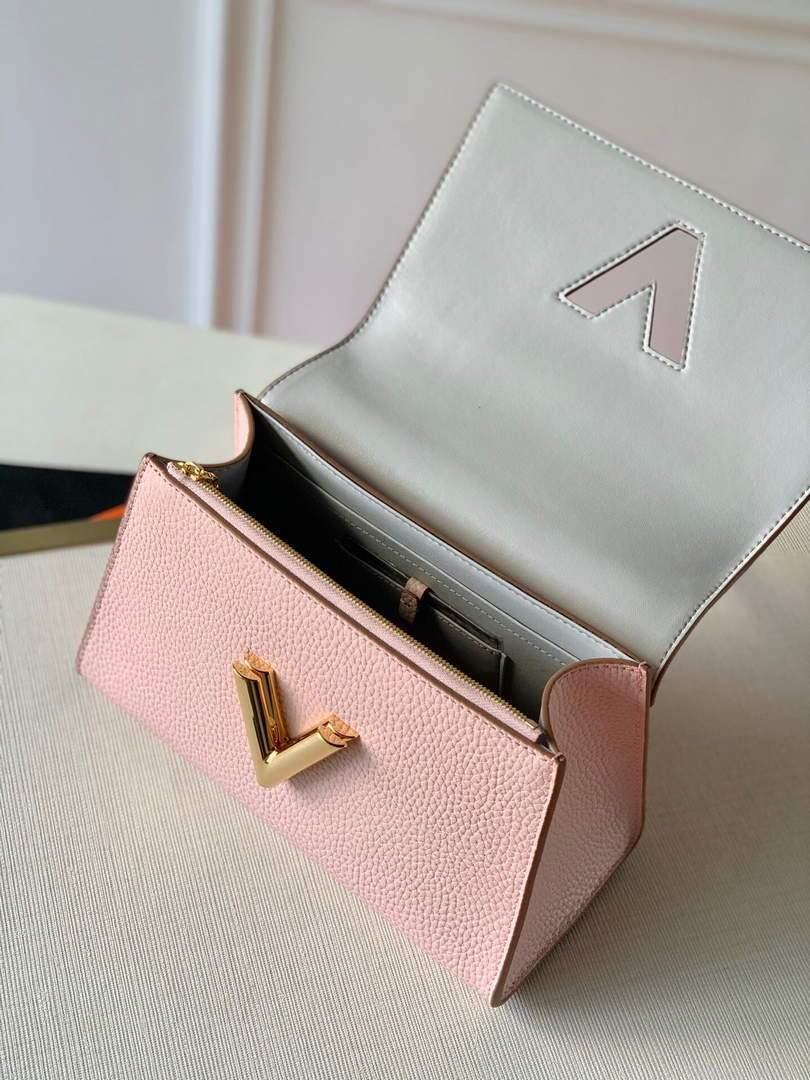 LV M57214 Louis Vuitton Twist One Handle PM Bag M57897 Greige