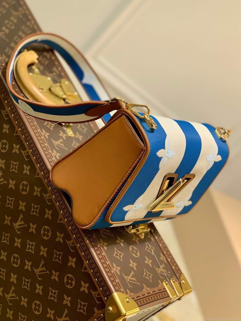 LV M57659 Louis Vuitton M57722 twist MM Other Leathers Shoulder Bag Blue