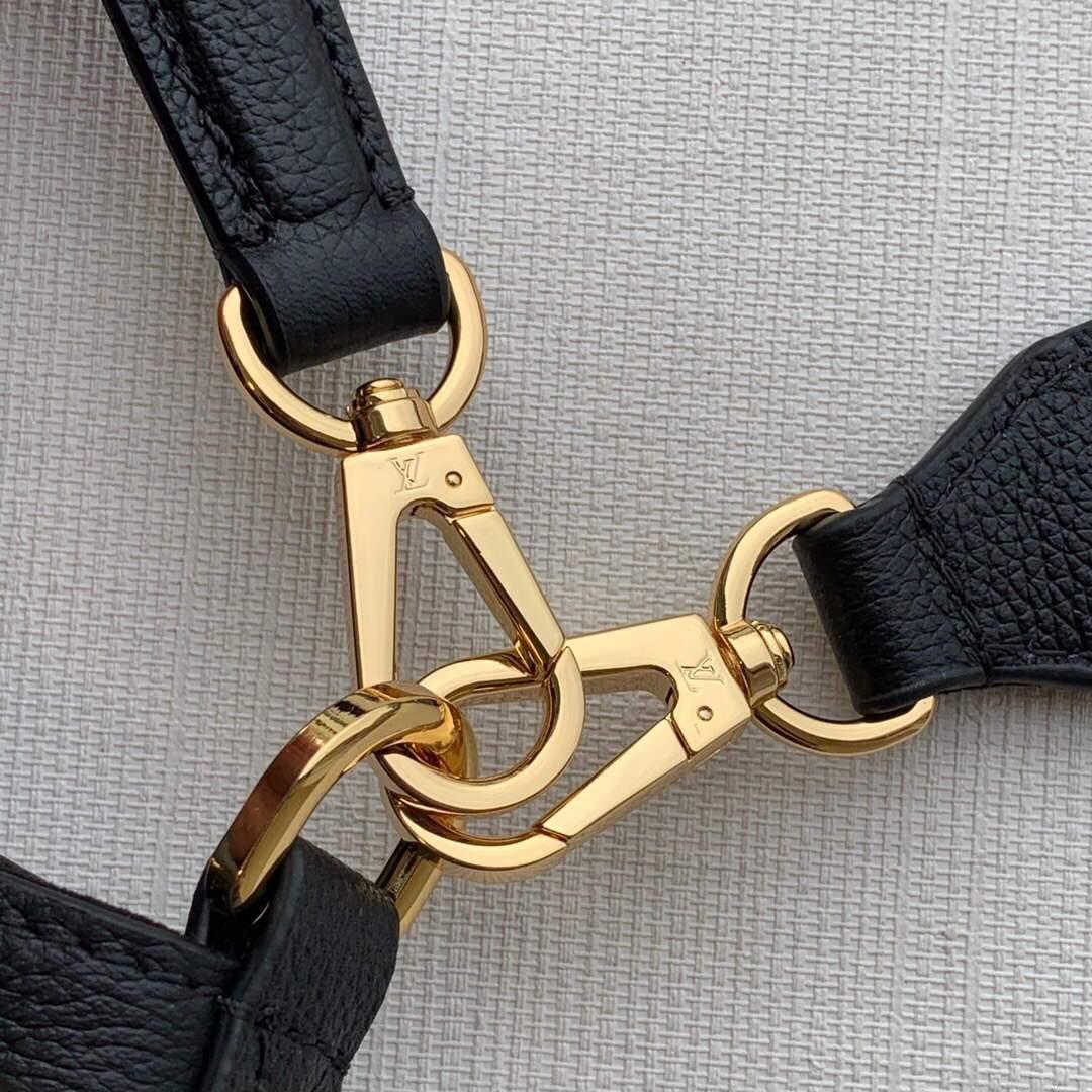 LV M57687 Louis Vuitton Lockme Bucket Bag M57688 M57689 Black