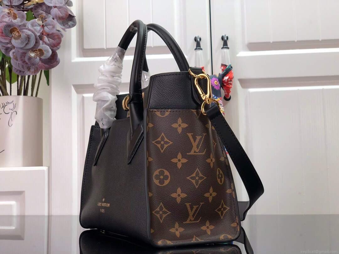 LV M57728 Louis Vuitton On My Side Tote Bag Black