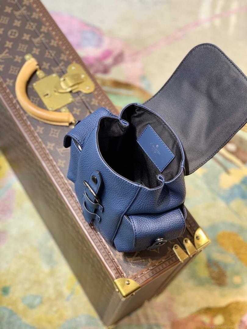 LV M58493 Louis Vuitton Christopher XS Bag Blue M58495