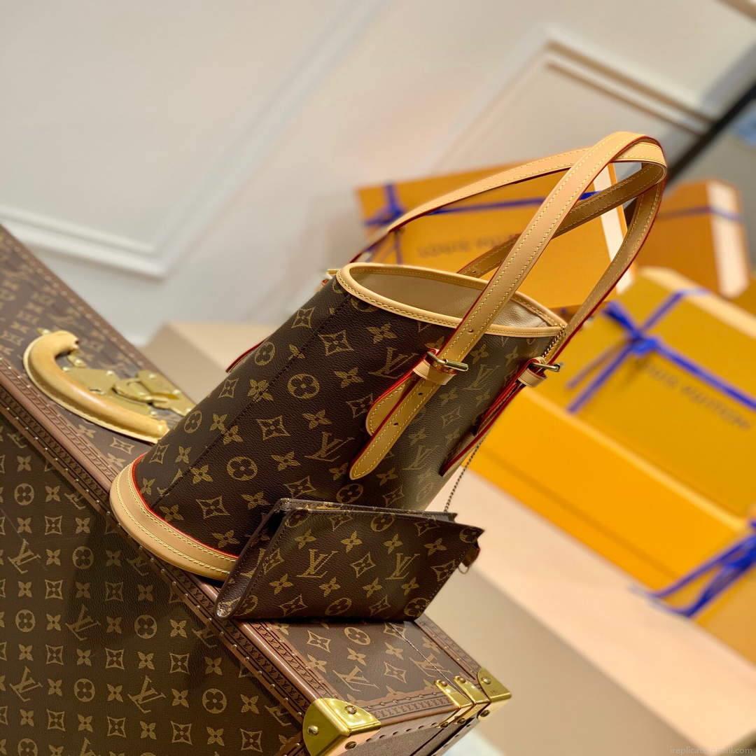 LV M41994 Louis Vuitton Vintage Monogram Canvas Bucket Bag