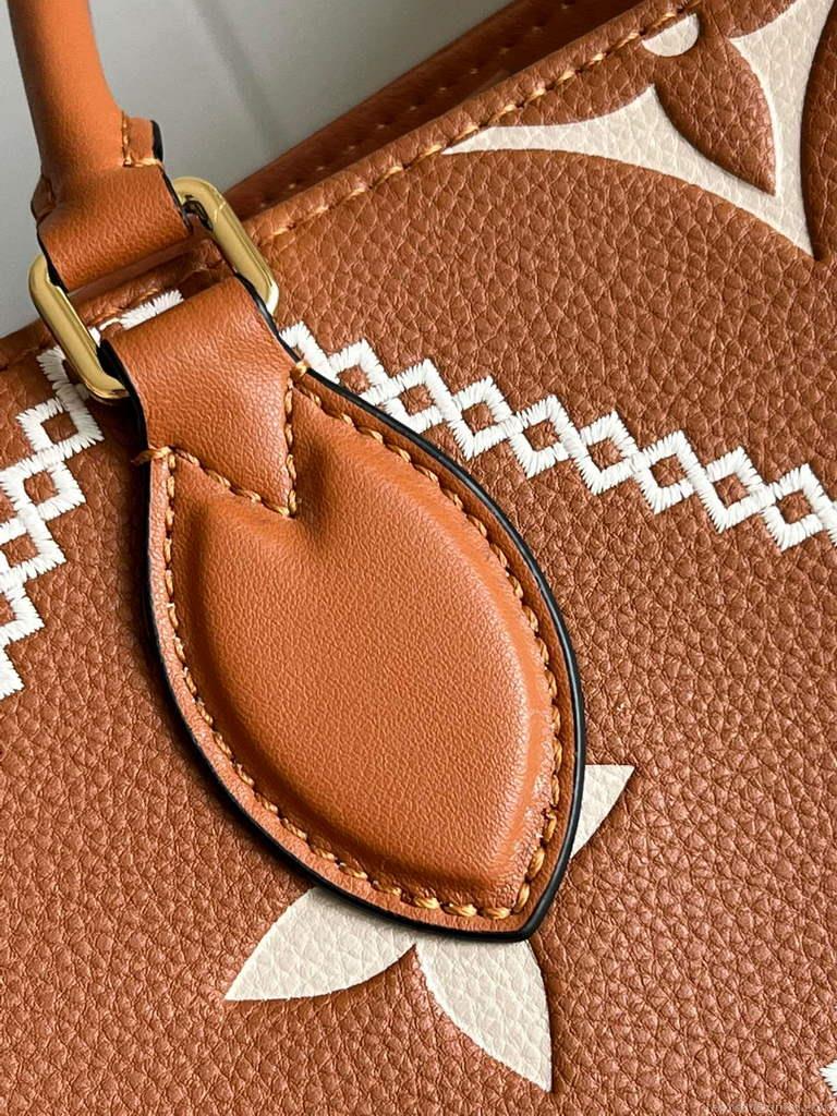 Louis Vuitton M46015 LV M46016 Onthego MM Monogram Arizona Brown