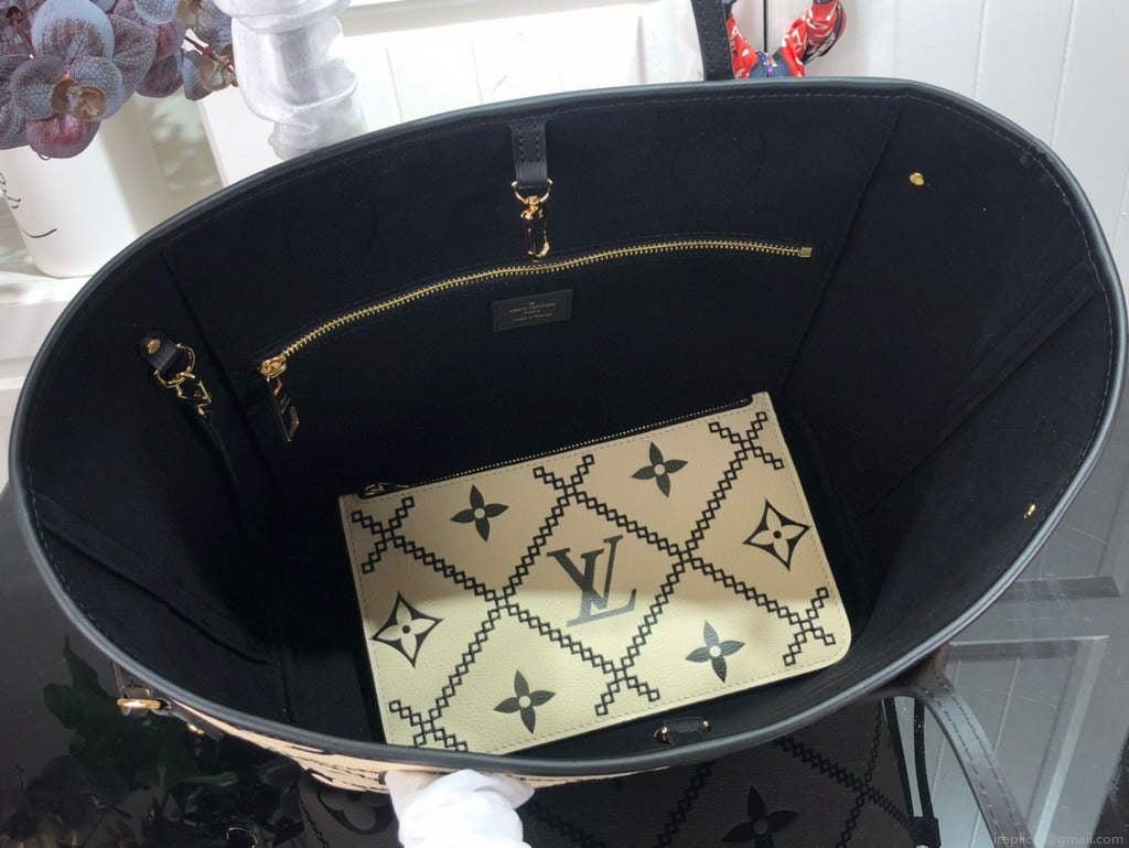 Louis Vuitton M46039 LV M46040 Neverfull MM Beige