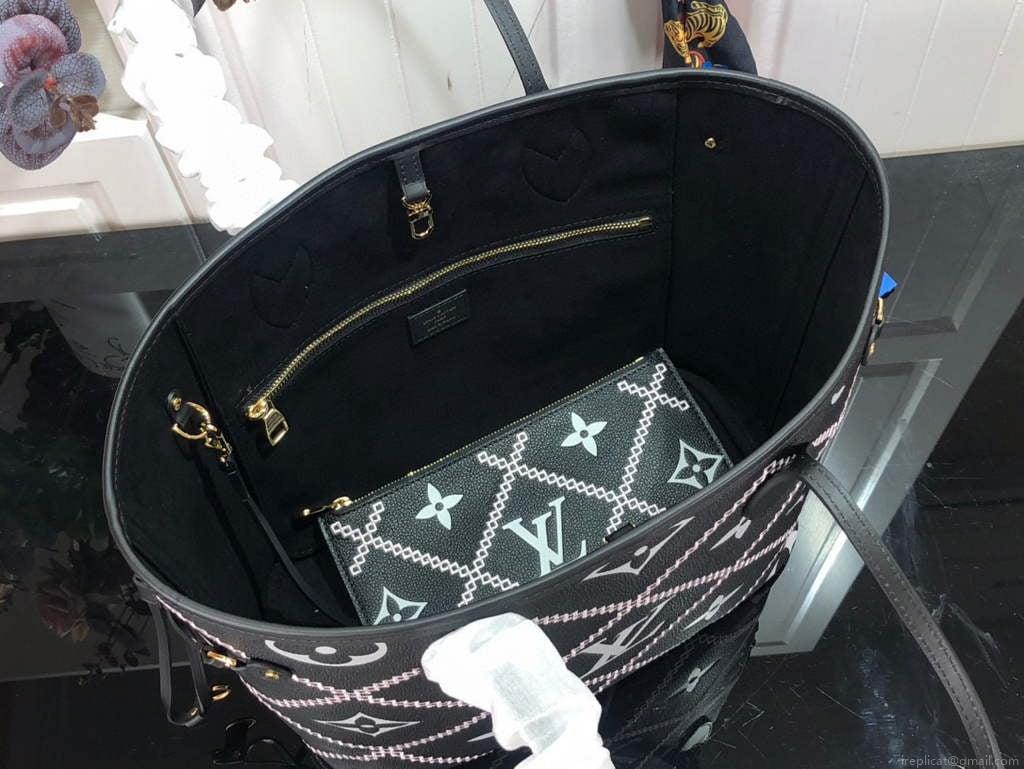 Louis Vuitton M46040 LV M46039 Neverfull MM black
