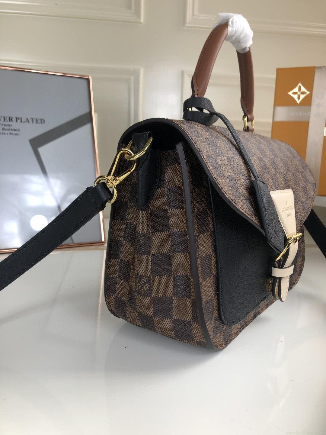 Louis Vuitton N40148 LV Trendy Crossbody Bag Damier Ebene Black