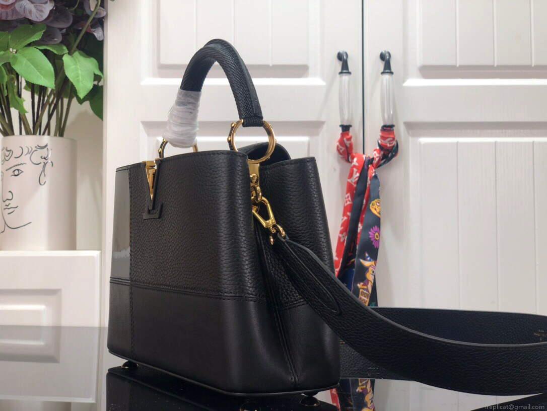 LV M59269 Louis Vuitton Capucines BB Handbag Black