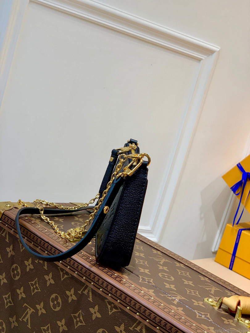 LV M80349 Louis Vuitton Easy Pouch On Strap Black M81066