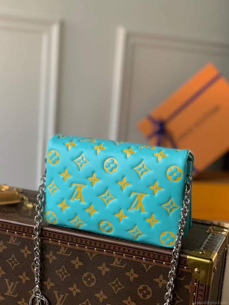Louis Vuitton M80743 Pochette Coussin LV M80744 MINT and YELLOW