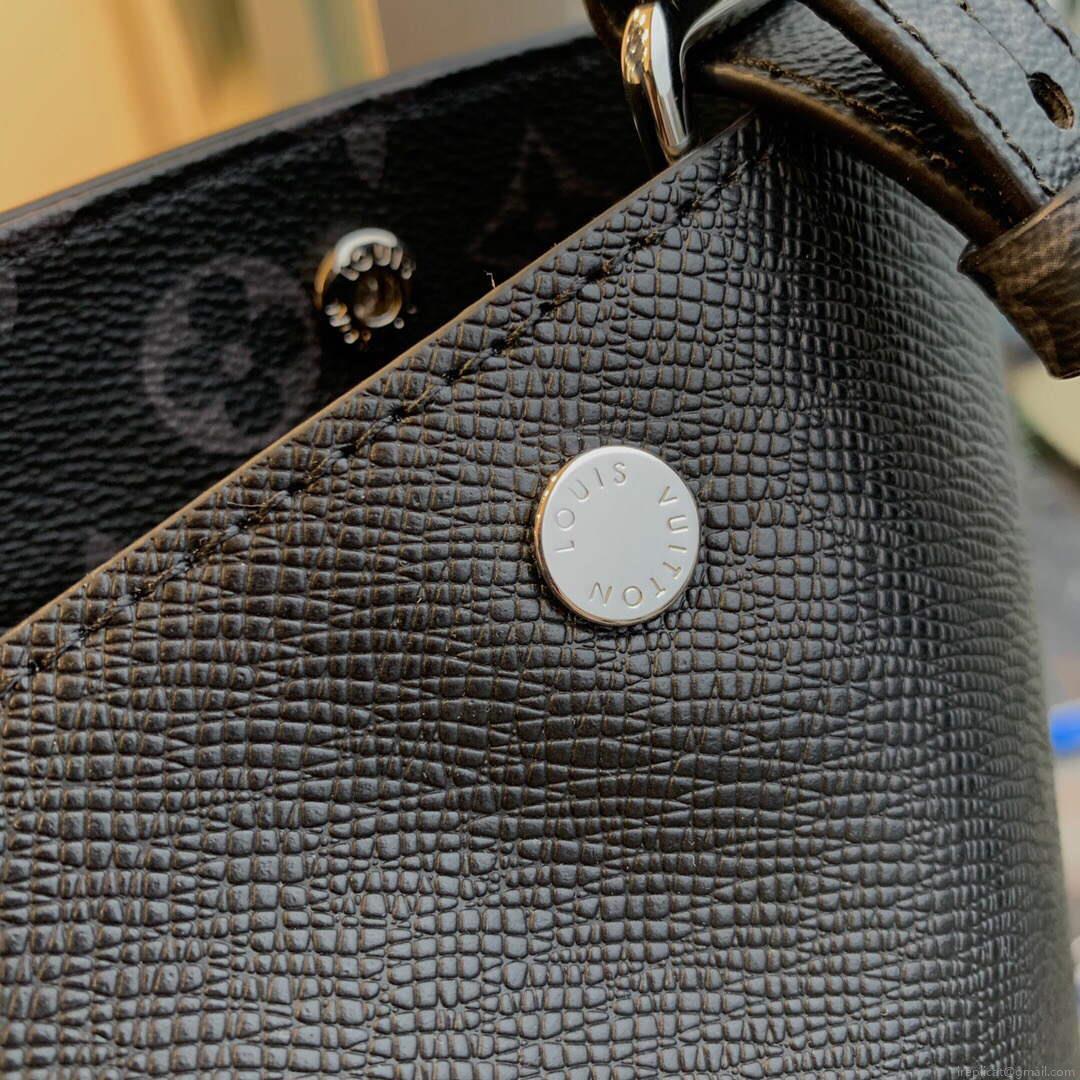 LV M30431 Louis Vuitton Split Tote Eclipse Black