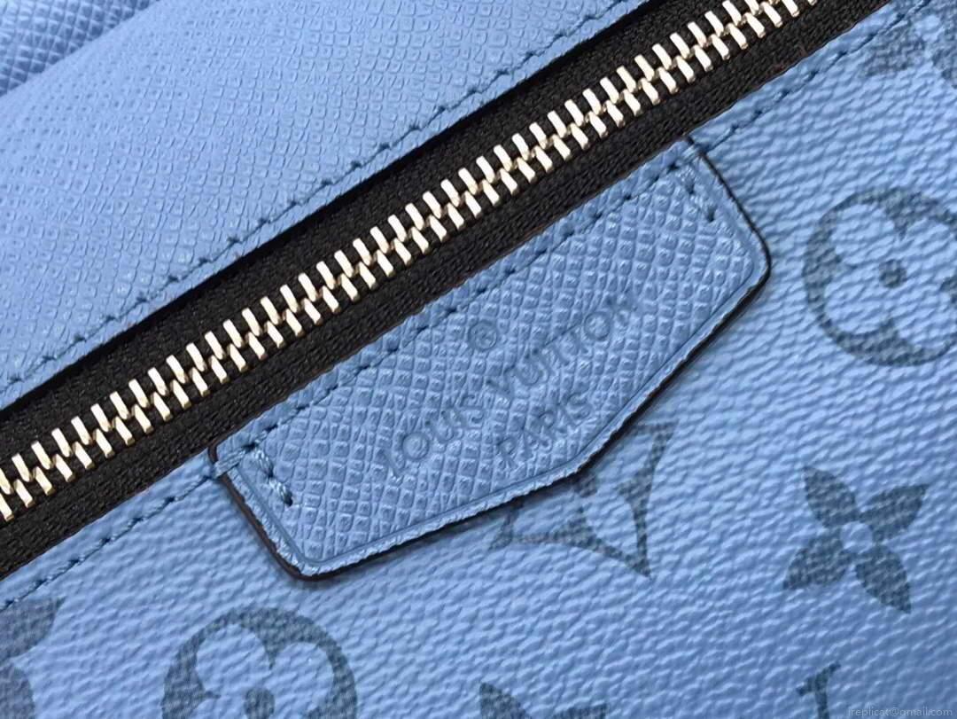 LV M30242 Louis Vuitton Outdoor Messenger Taiga Leather Blue
