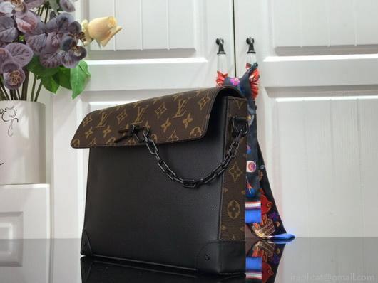 LV M30583 Louis Vuitton Pochette Voyage Steamer Bag Black