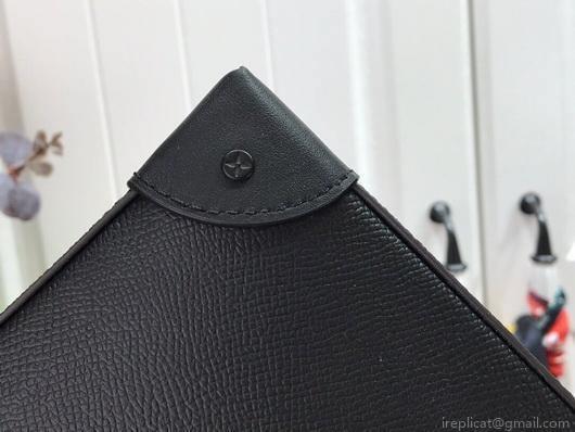 LV M30583 Louis Vuitton Pochette Voyage Steamer Bag Black