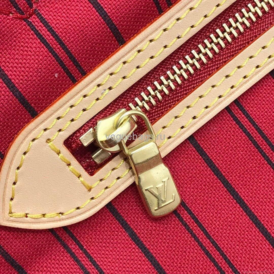 LV M41177 Louis Vuitton Neverfull MM Monogram M41178 Bag Red