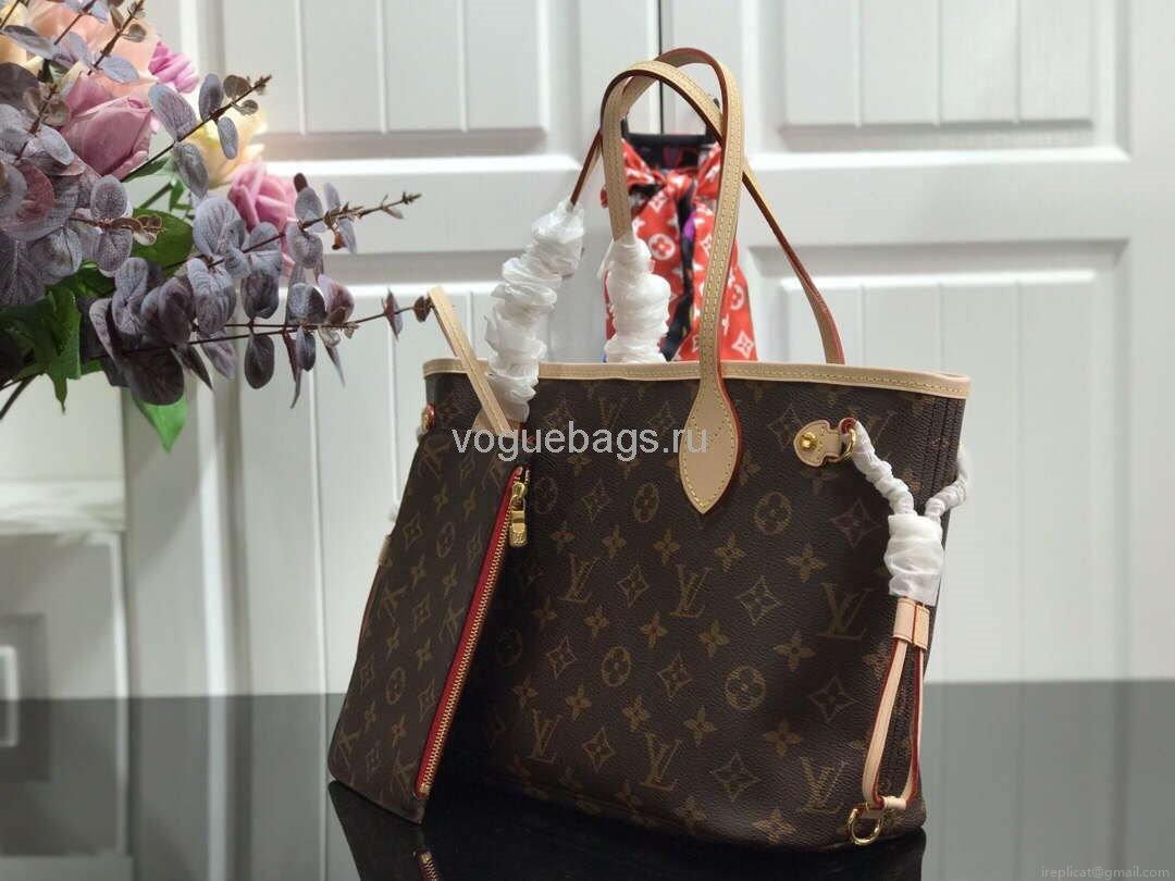 LV M41245 Louis Vuitton N41362 Neverfull PM Monogram Bag Red