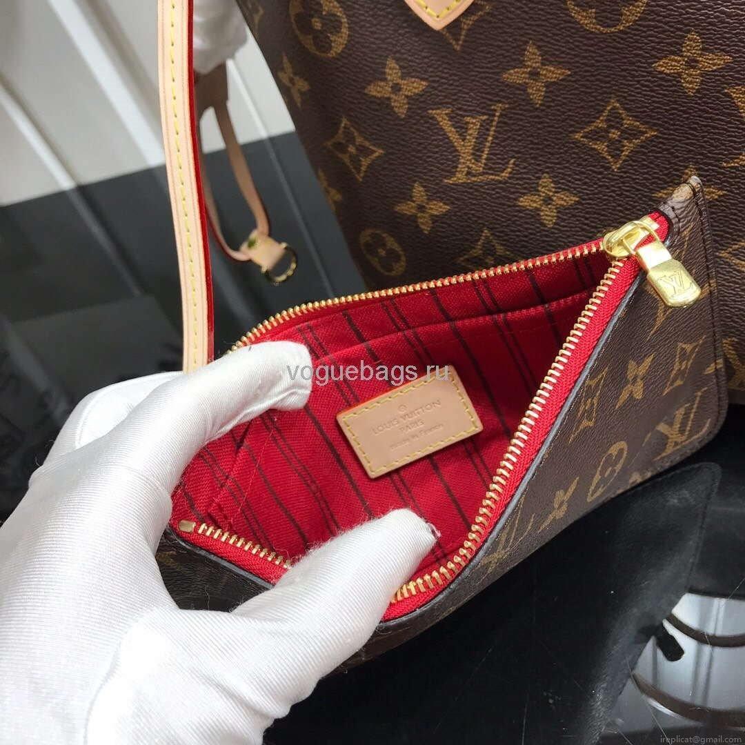 LV M41245 Louis Vuitton N41362 Neverfull PM Monogram Bag Red