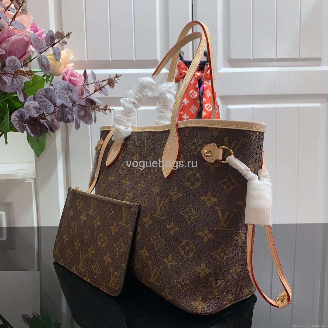 LV M41245 Louis Vuitton Neverfull PM Monogram N41362 Bag Beige