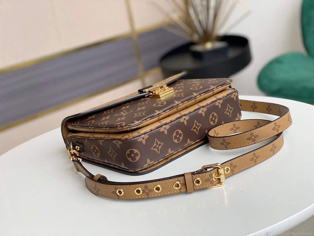 LV M44876 Louis Vuitton M44875 Pochette Metis Monogram Reverse canvas