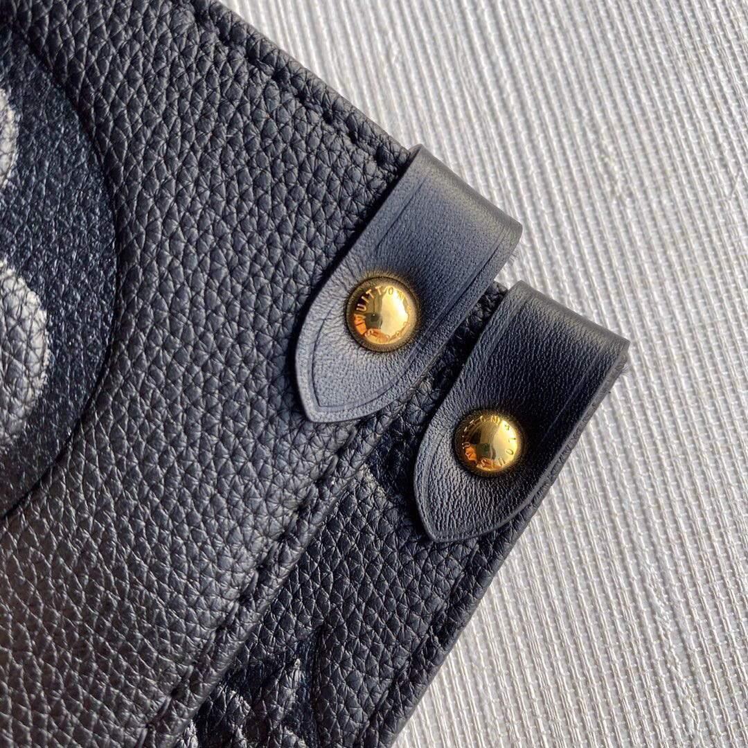 LV M44925 Louis Vuitton Onthego GM M45595 Bag Monogram Empreinte Leather Black