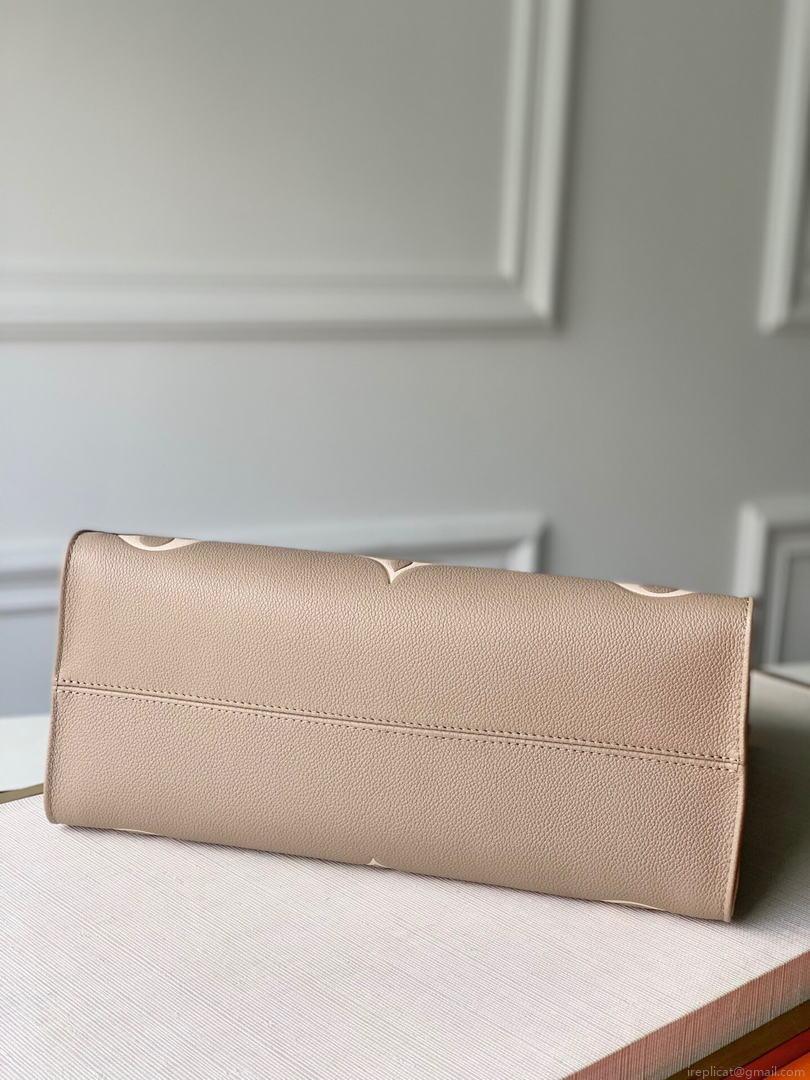 LV M45494 Louis Vuitton ONTHEGO MM Bag M45495 Cream and Beige