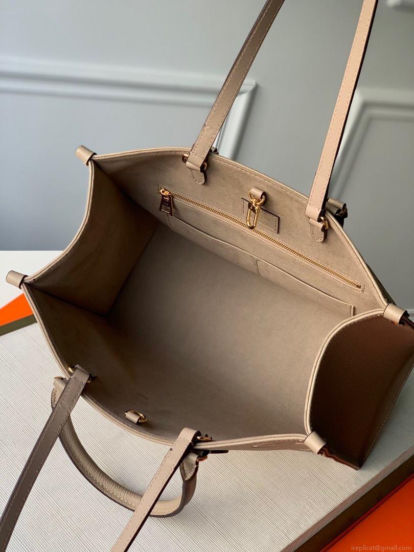 LV M45494 Louis Vuitton ONTHEGO MM Bag M45495 Cream and Beige