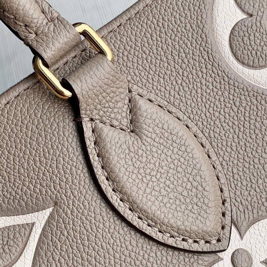 LV M45494 Louis Vuitton ONTHEGO MM Bag M45495 Cream and Beige