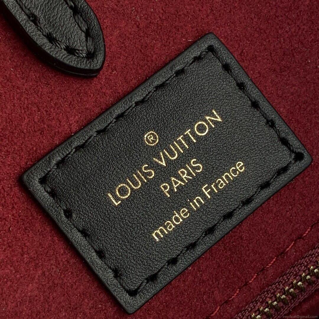 LV M45495 Louis Vuitton ONTHEGO MM Bag M45494 Black and Beige