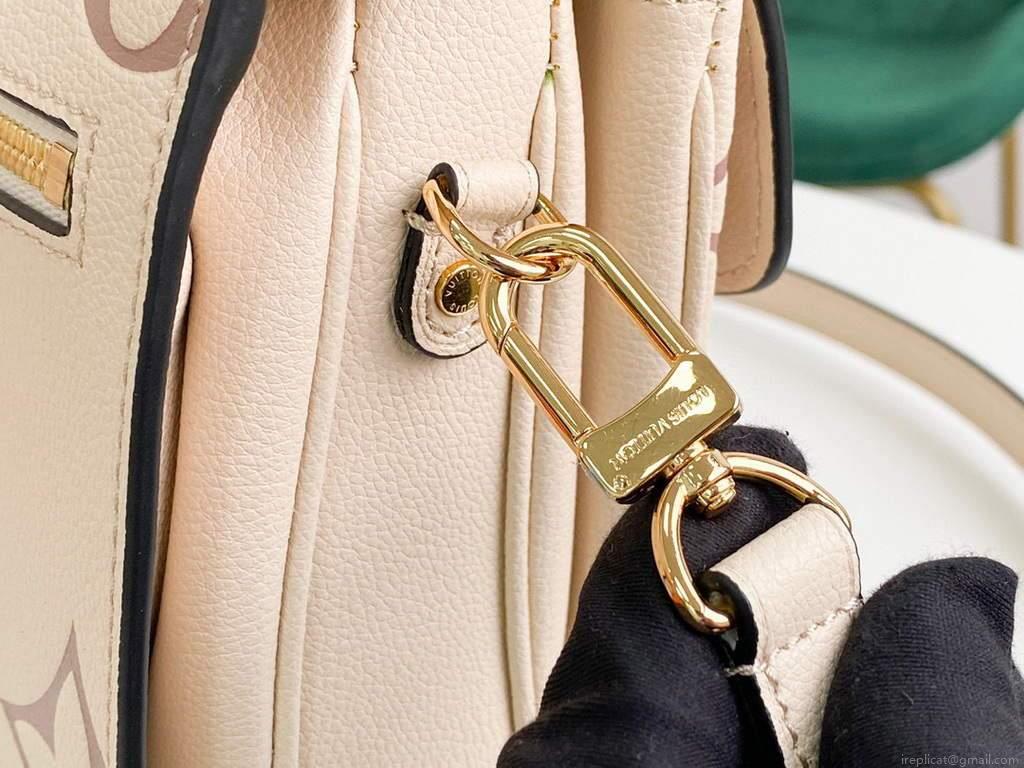 LV M45596 Louis Vuitton M45773 Pochette Metis Bag Cream and Rose Pink