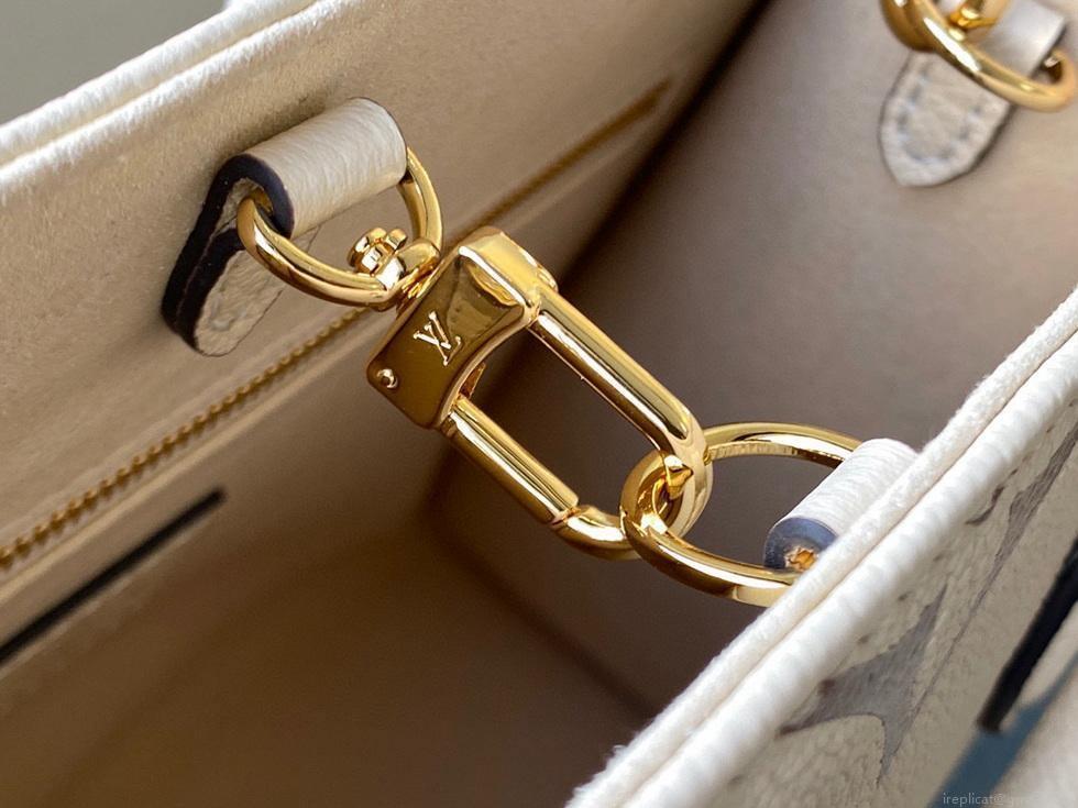 LV M45654 Louis Vuitton Onthego Pm Tote M45659 Bag Cream