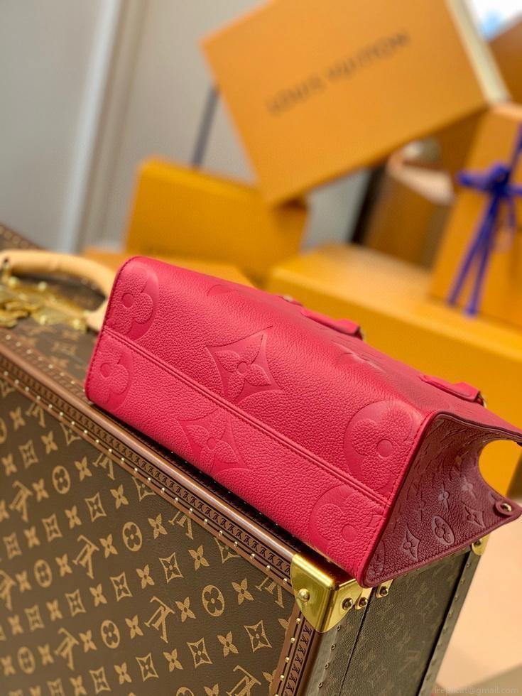LV M45660 Louis Vuitton Onthego Pm Tote M45653 Bag Red