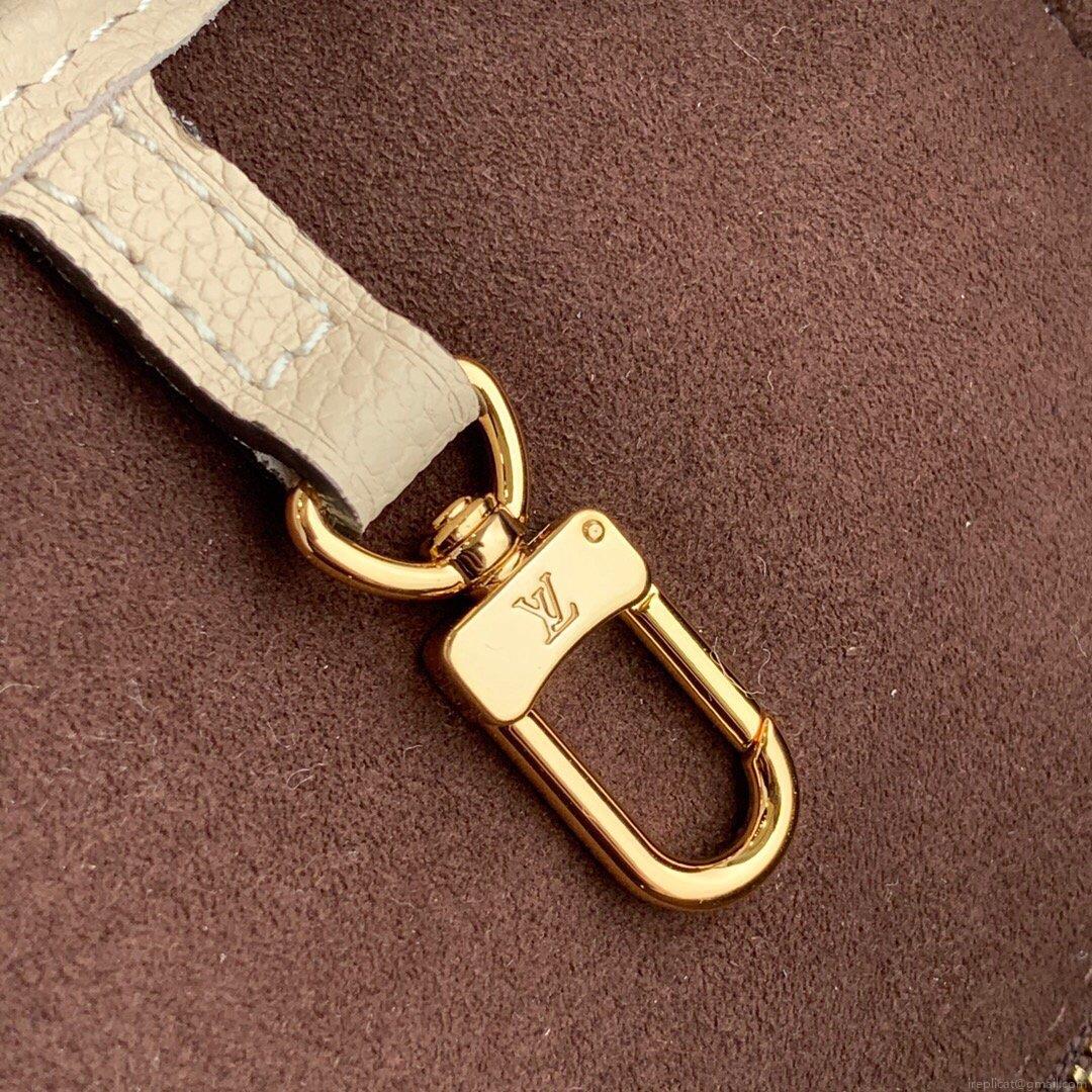 LV M45684 Louis Vuitton Neverfull MM M45686 Bag Embossed Cowhide Leather