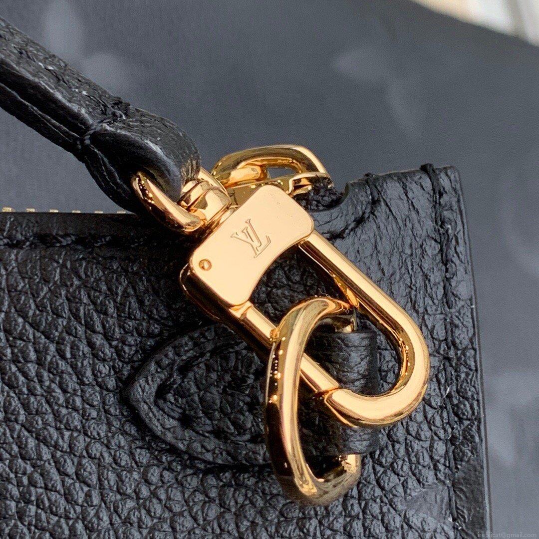 LV M45685 Louis Vuitton Neverfull MM M45686 Bag Embossed Cowhide Leather
