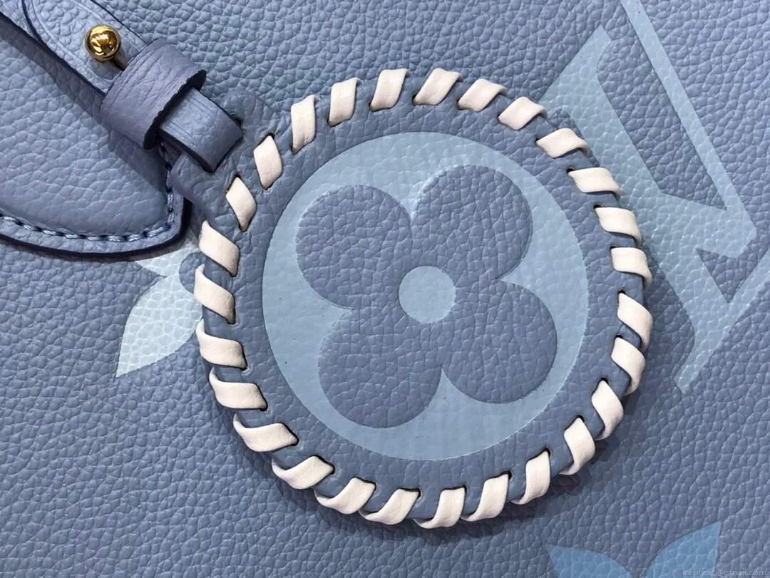 LV M45718 Louis Vuitton Onthego MM Handbag Summer Blue