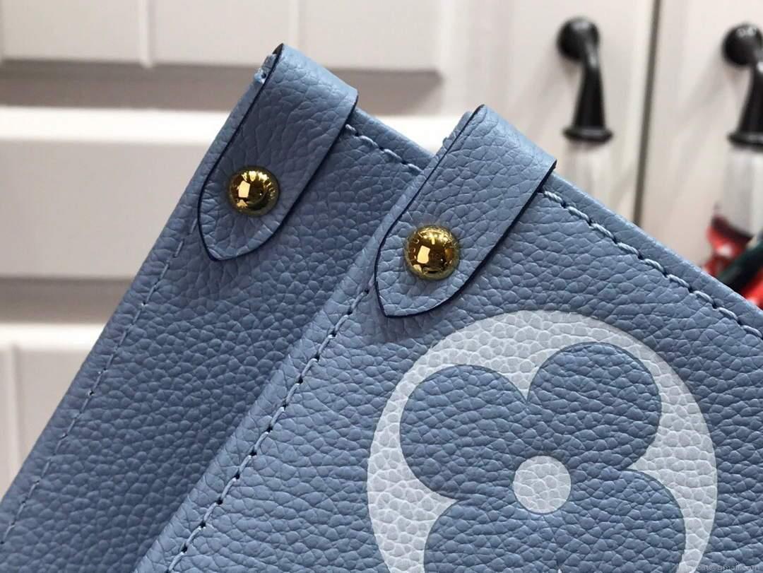 LV M45718 Louis Vuitton Onthego MM Handbag Summer Blue
