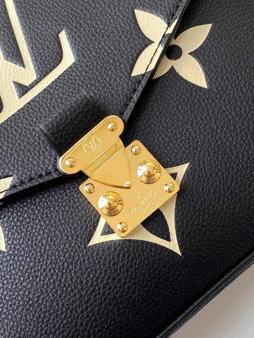 LV M45773 Louis Vuitton Pochette Métis M45596 Bag Black Beige