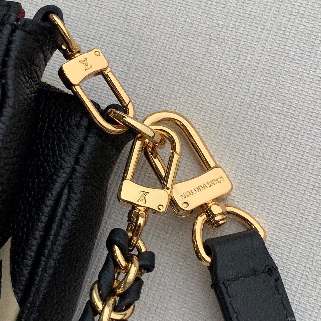 LV M45777 Louis Vuitton M80447 M80399 Multi Pochette Accessoires Bag Black and Cream