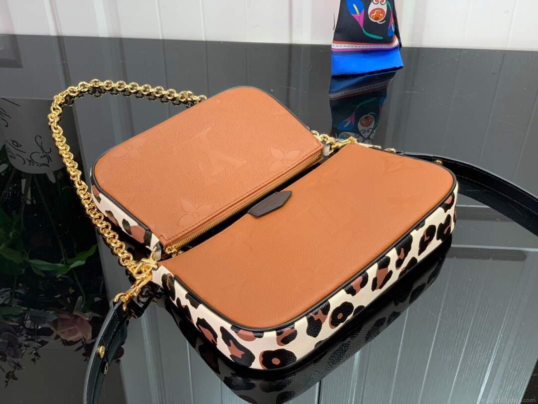 LV M45777 Louis Vuitton M80447 M80399 Multi Pochette Accessoires Bag Tan