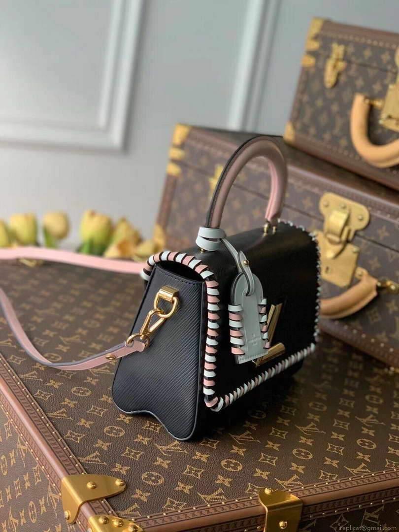 LV M50283 Louis Vuitton Twist MM Bag Black