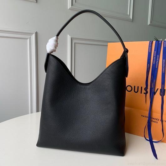 LV M52776 Louis Vuitton Lockme Hobo Bag M44330 Soft calfskin Black