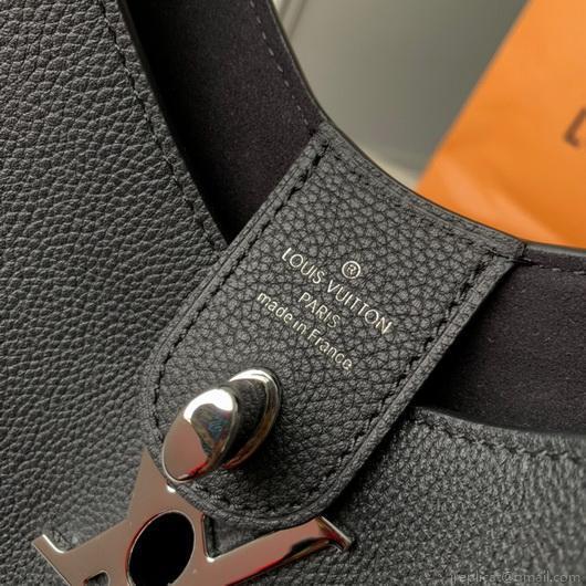LV M52776 Louis Vuitton Lockme Hobo Bag M44330 Soft calfskin Black