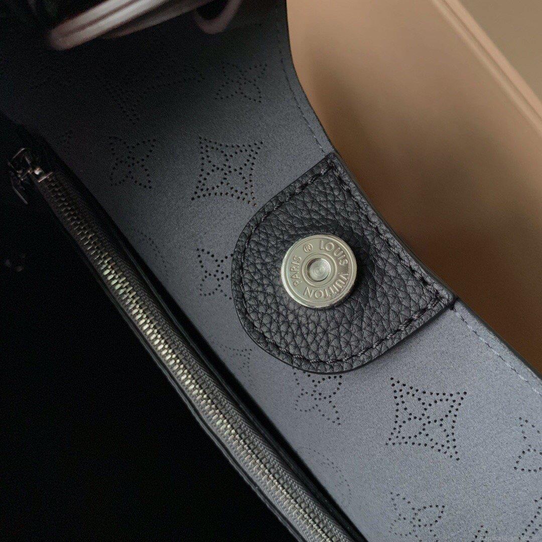 LV M52950 Louis Vuitton Carmel Mahina M53188 Bag Black