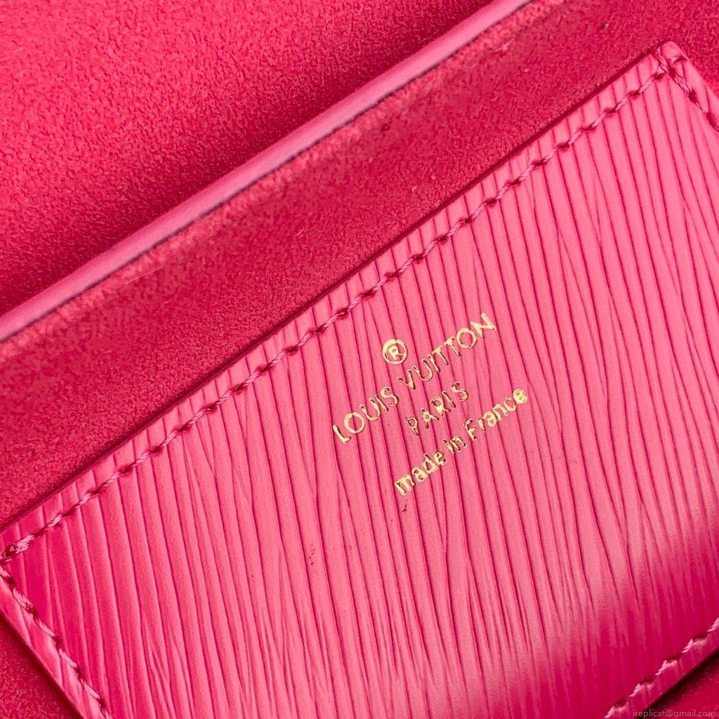 LV M55320 Louis Vuitton M57517 Twist MM shoulder Epi bag Plum