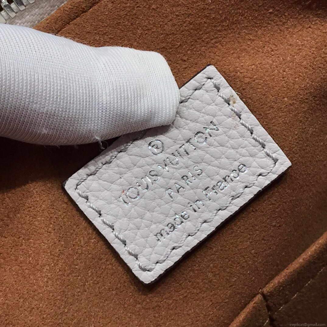 LV M55553 Louis Vuitton Haumea Mahina Bag M55031 Brume Grey