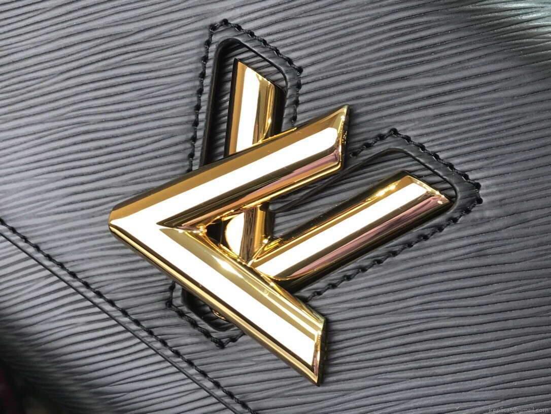 LV M57050 Louis Vuitton Twist MM Bag M57049 Epi Leather Black