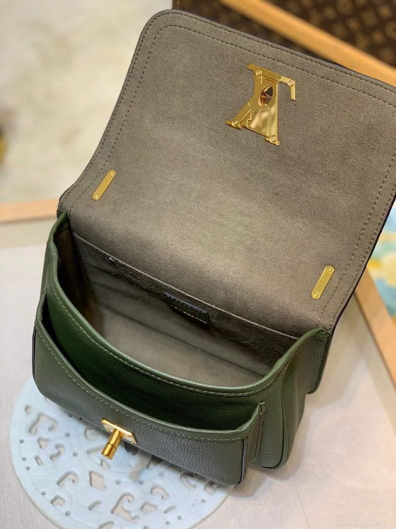 LV M57067 Louis Vuitton M57072 Lockme Chain PM Shoulder Bags in Monogram Green