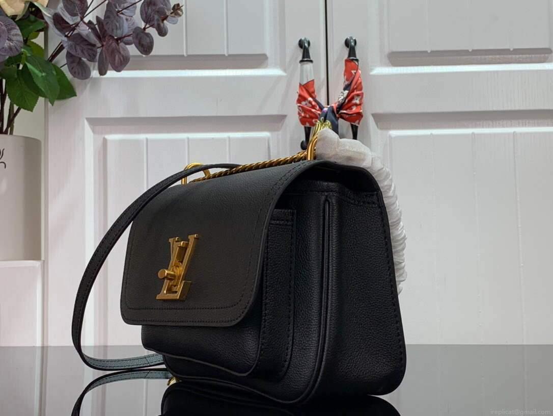 LV M57073 Louis Vuitton M57071 Lockme Chain Bag Black