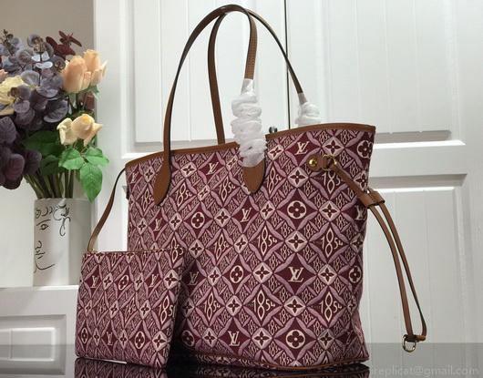 LV M57273 Louis Vuitton M57230 since 1854 Neverfull MM Shopping Bag Bordeaux