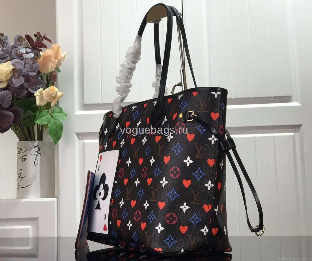 LV M57462 Louis Vuitton Game On Neverfull MM Monogram M57483 Bag Black